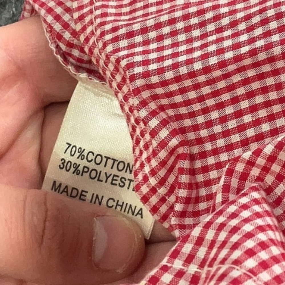 Seek the Label Red Gingham Half Tie Sleeve Romper V Neck Wrap Small - Picture 5 of 9